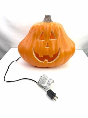 Gemmy Orange Halloween Jack-O'-Lantern Lighted Decorative Blow Mold Light